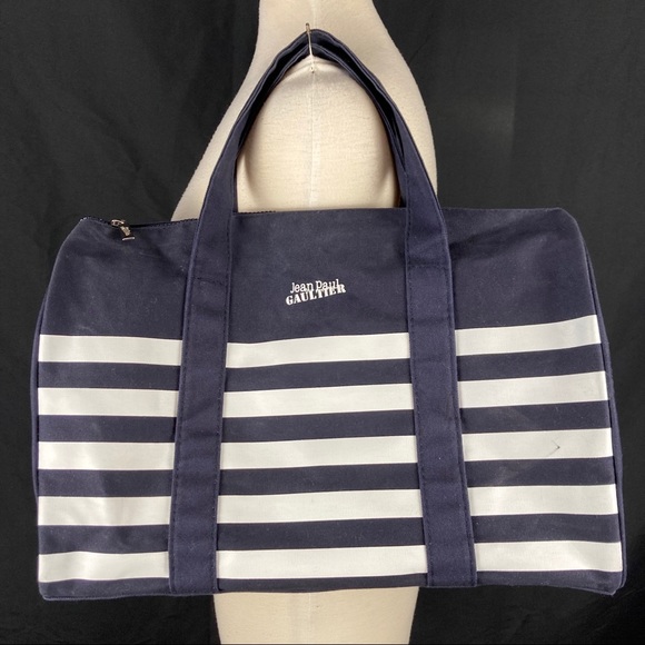 Jean Paul Gaultier striped canvas duffle bag - Picture 2 of 13